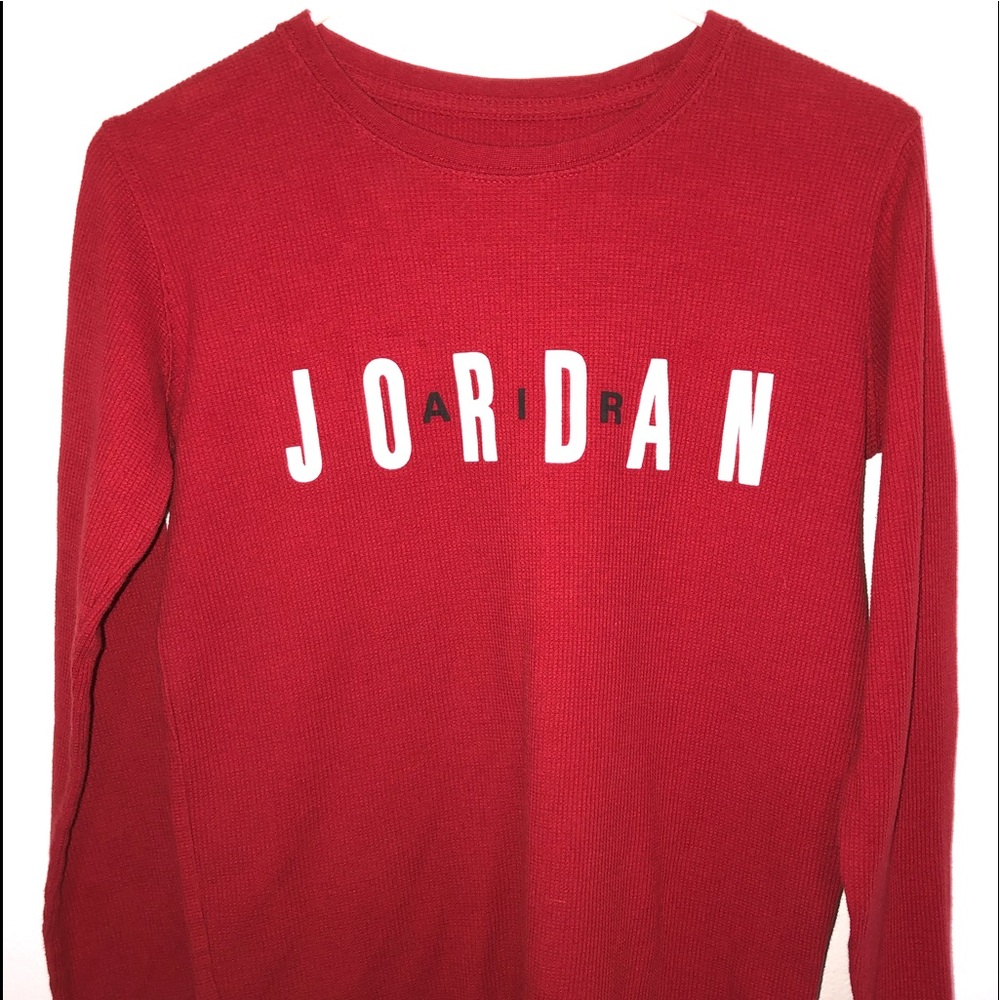 boys LARGE - red , air jordan thermal